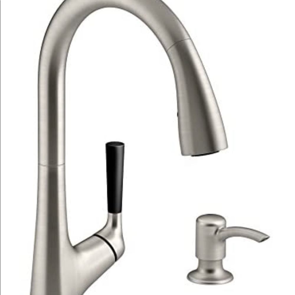 Stainless Steel Kitchen Faucet w/soap dispenser